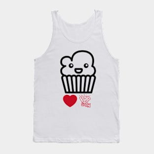 Popcorn,Lover Heartbeat,Gift Popcorn. Tank Top